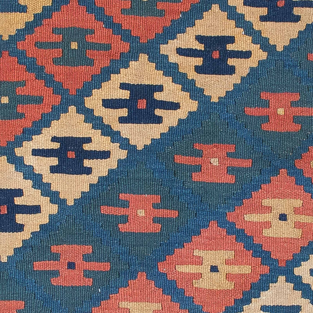 Kelim-tæppe - orientalsk - 170 x 128 cm - flerfarvet