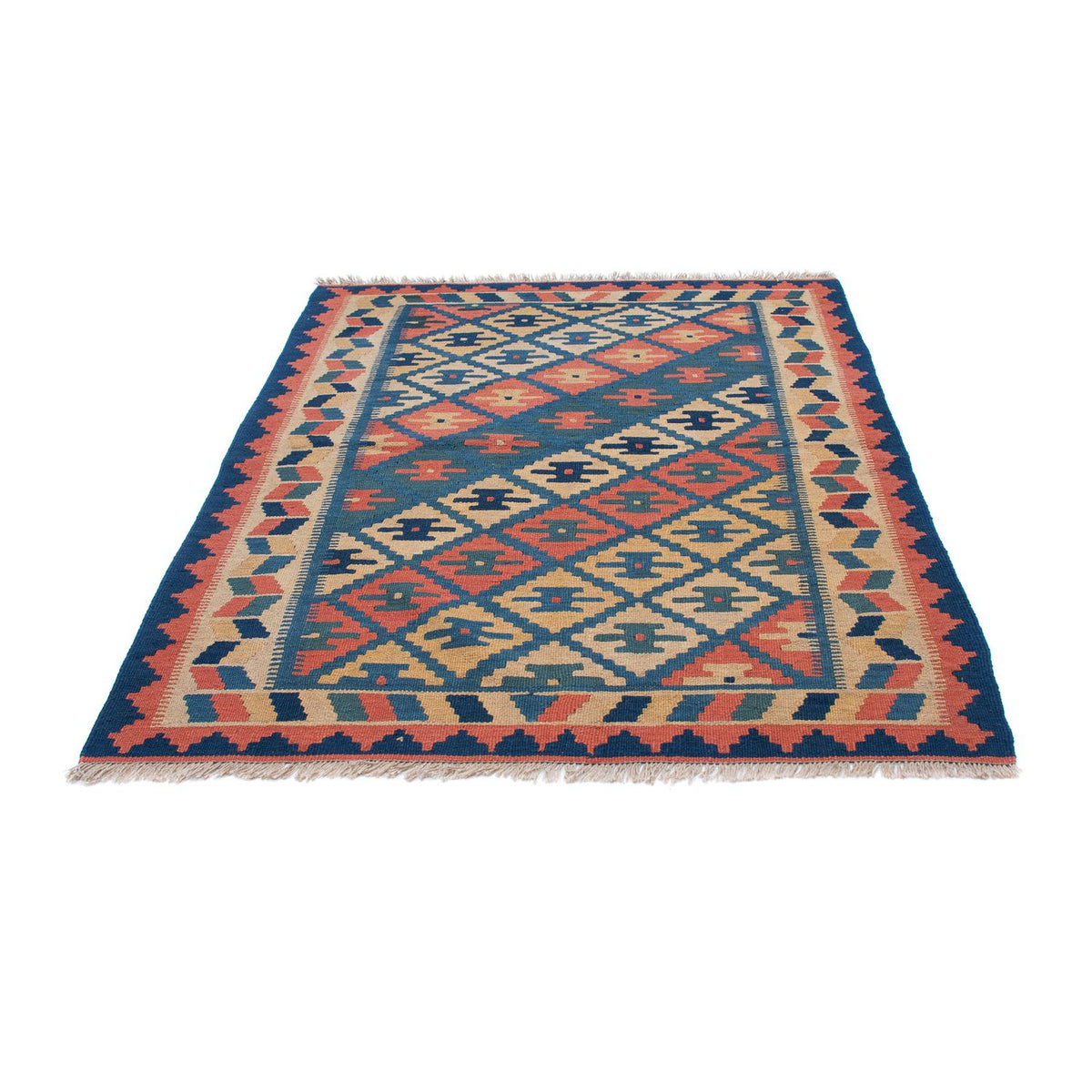Kelim-tæppe - orientalsk - 170 x 128 cm - flerfarvet