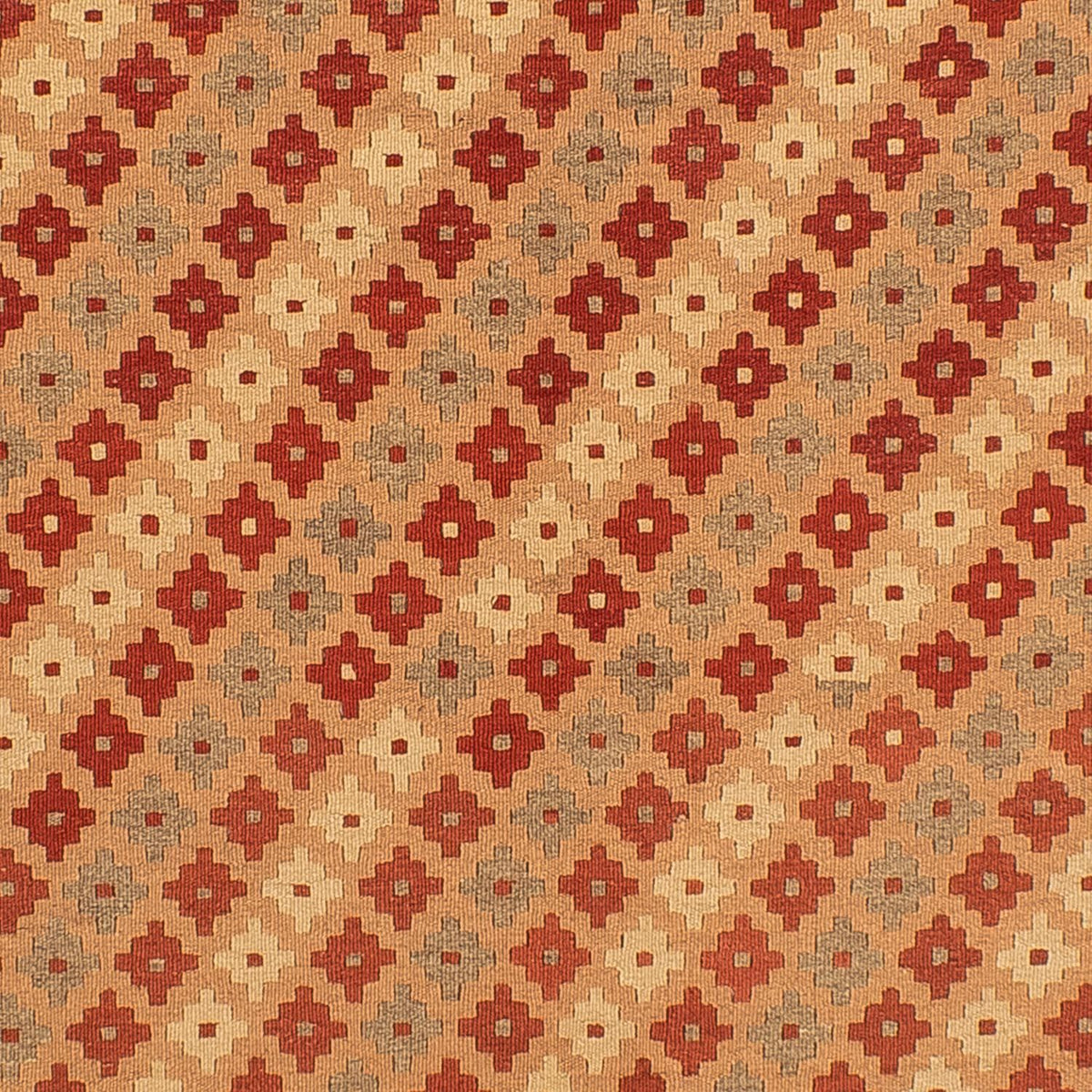 Kelim-tæppe - orientalsk - 214 x 158 cm - lys brun