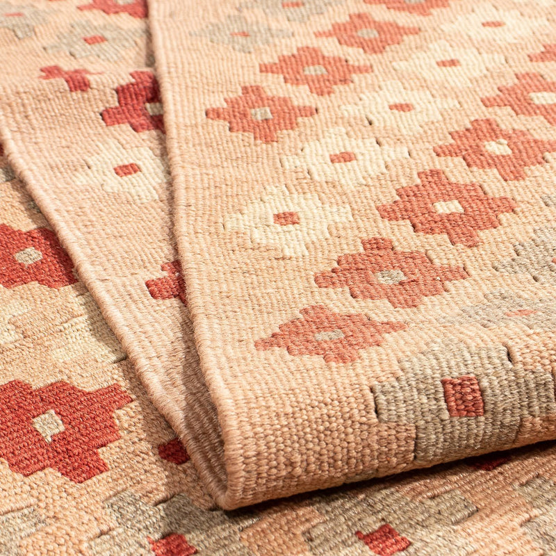 Kelim-tæppe - orientalsk - 214 x 158 cm - lys brun