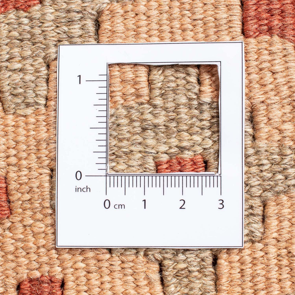 Kelim-tæppe - orientalsk - 214 x 158 cm - lys brun