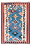 Kelim-tæppe - orientalsk - 194 x 133 cm - blå