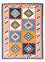 Kelim-tæppe - orientalsk - 200 x 159 cm - blå