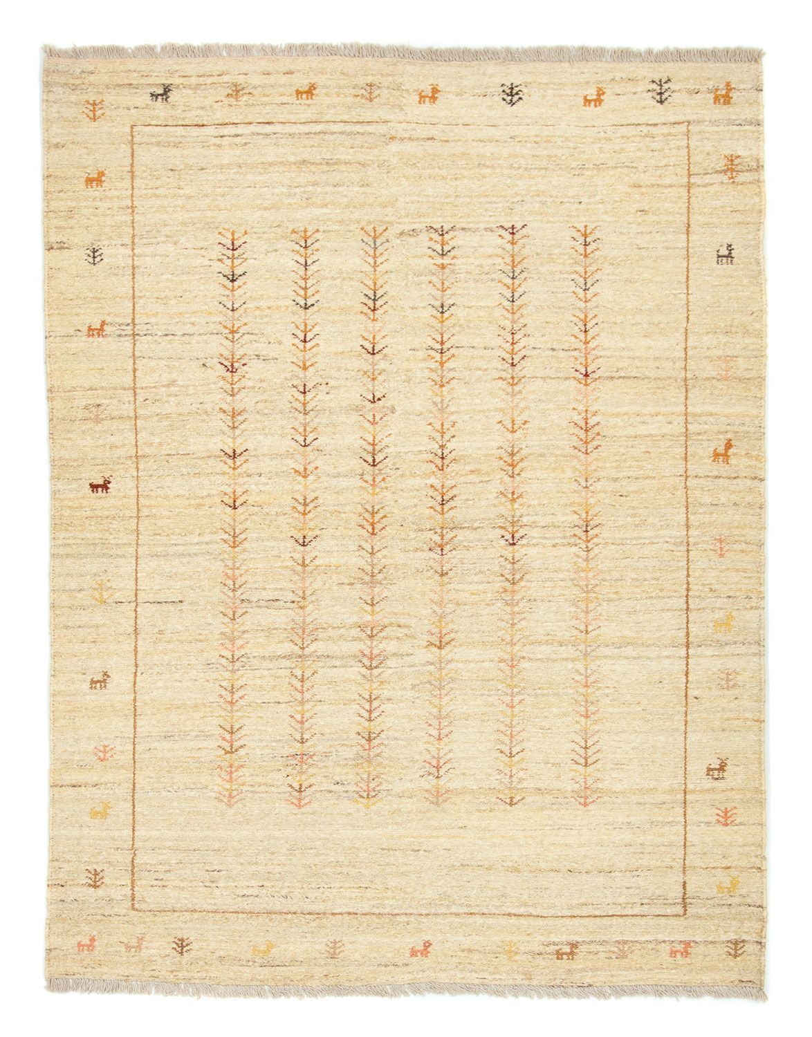 Gabbeh-tæppe - Persisk - 200 x 150 cm - beige