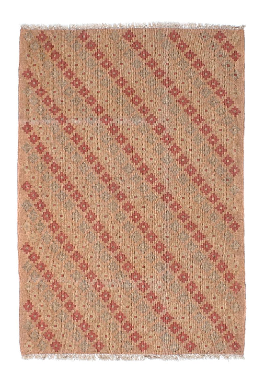 Kelim-tæppe - orientalsk - 178 x 123 cm - lys brun