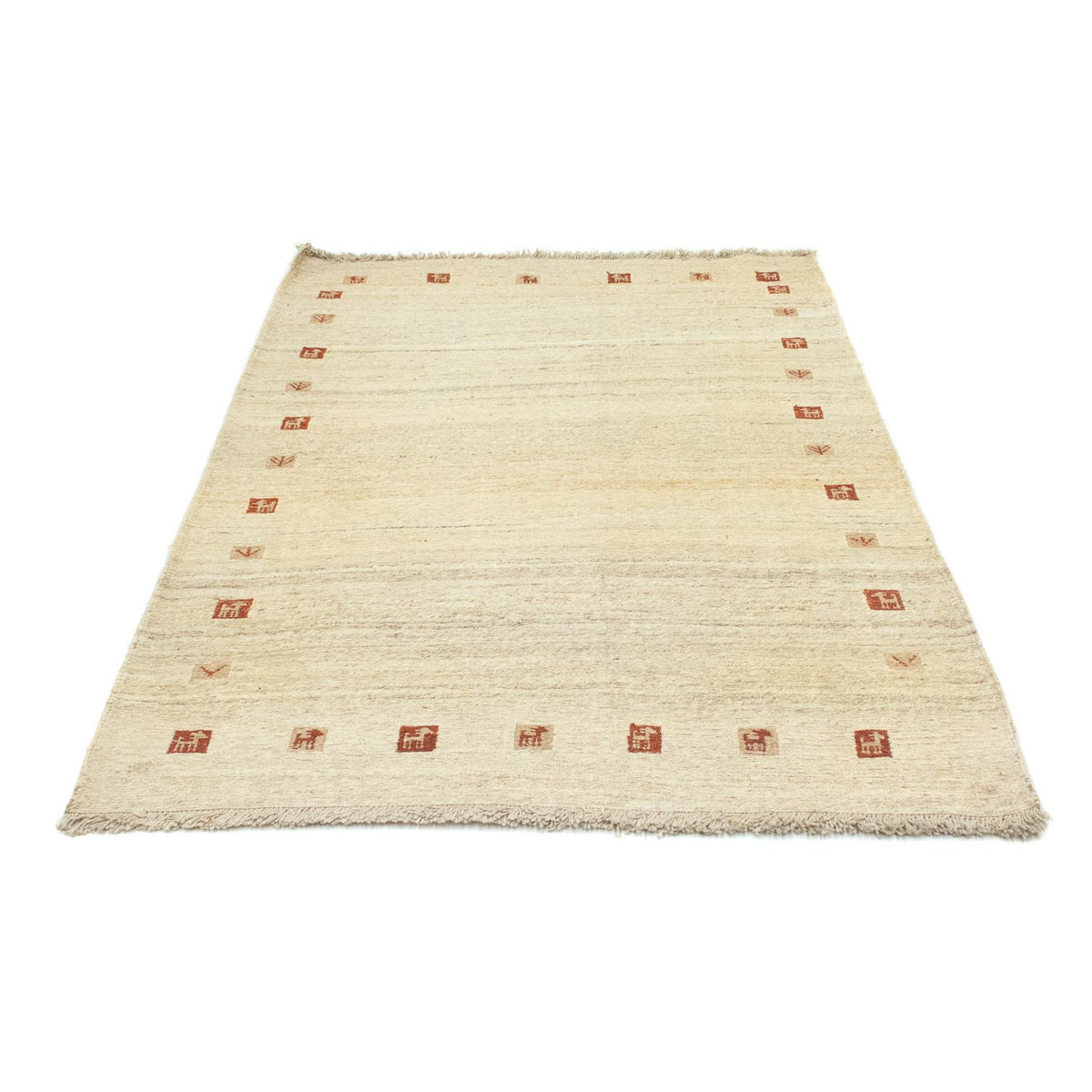 Gabbeh-tæppe - Persisk - 184 x 124 cm - beige