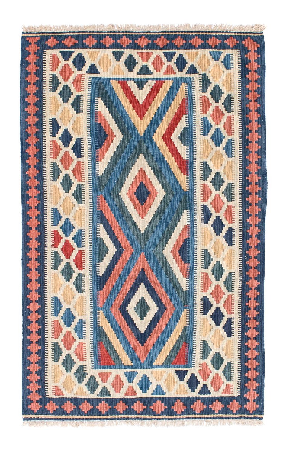 Kelim-tæppe - orientalsk - 181 x 111 cm - flerfarvet