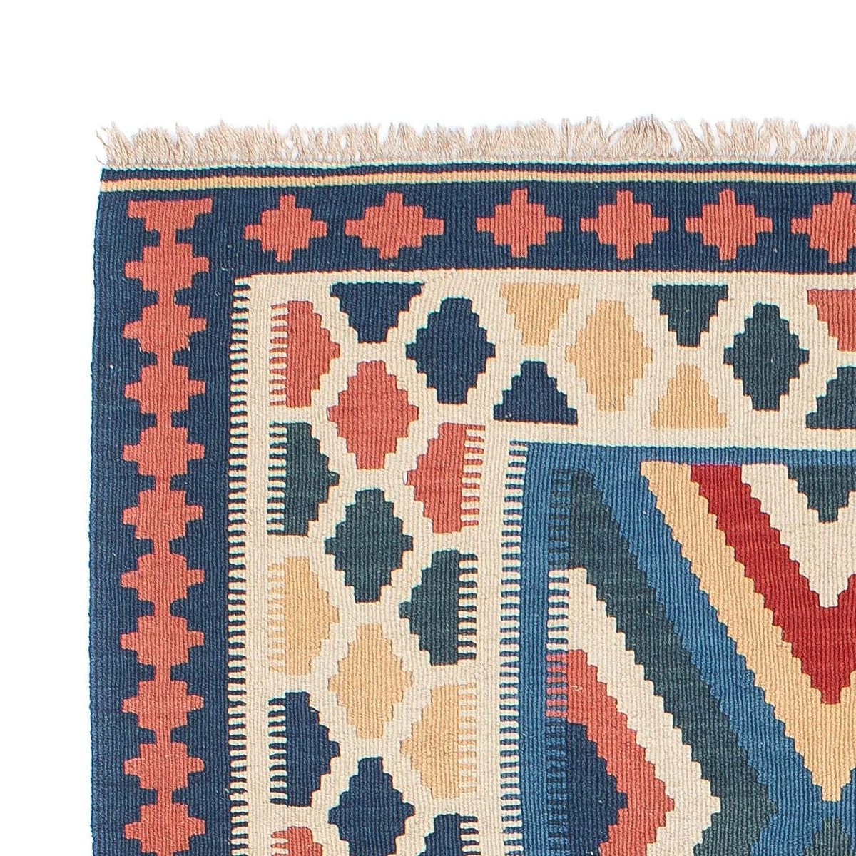 Kelim-tæppe - orientalsk - 181 x 111 cm - flerfarvet