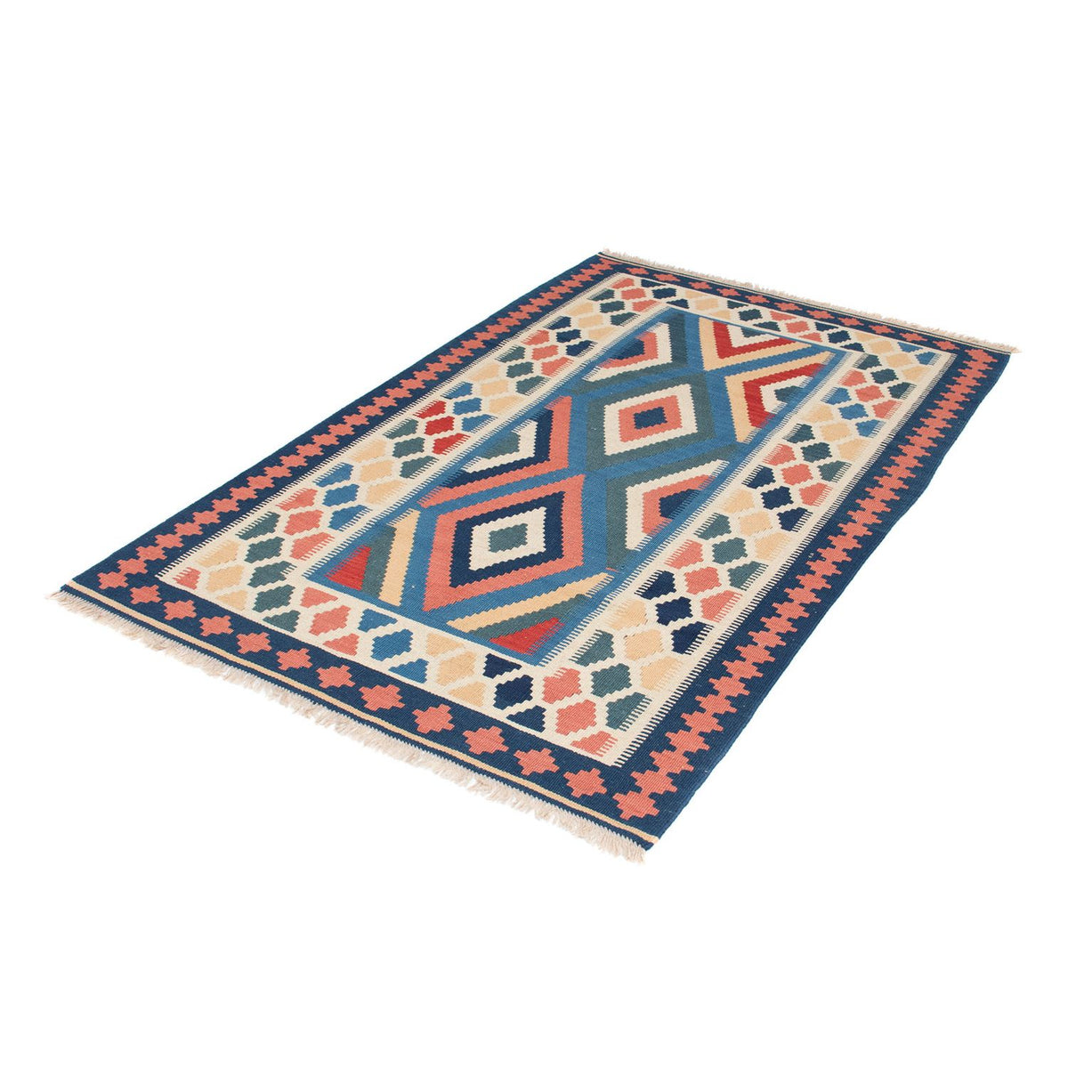 Kelim-tæppe - orientalsk - 181 x 111 cm - flerfarvet