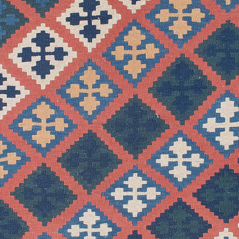 Kelim-tæppe - orientalsk - 186 x 133 cm - flerfarvet