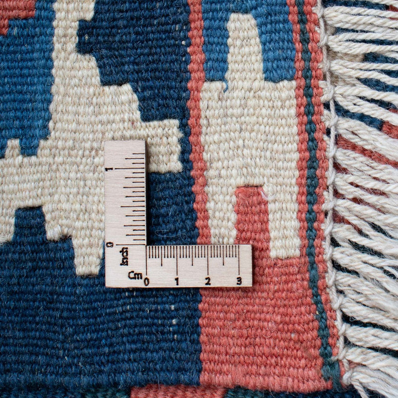 Kelim-tæppe - orientalsk - 186 x 133 cm - flerfarvet