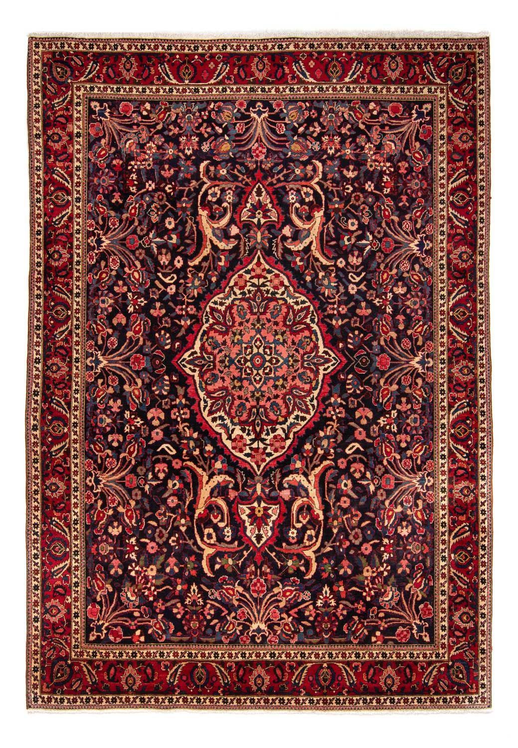 Persisk tæppe - Nomadisk - 374 x 267 cm - mørkeblå