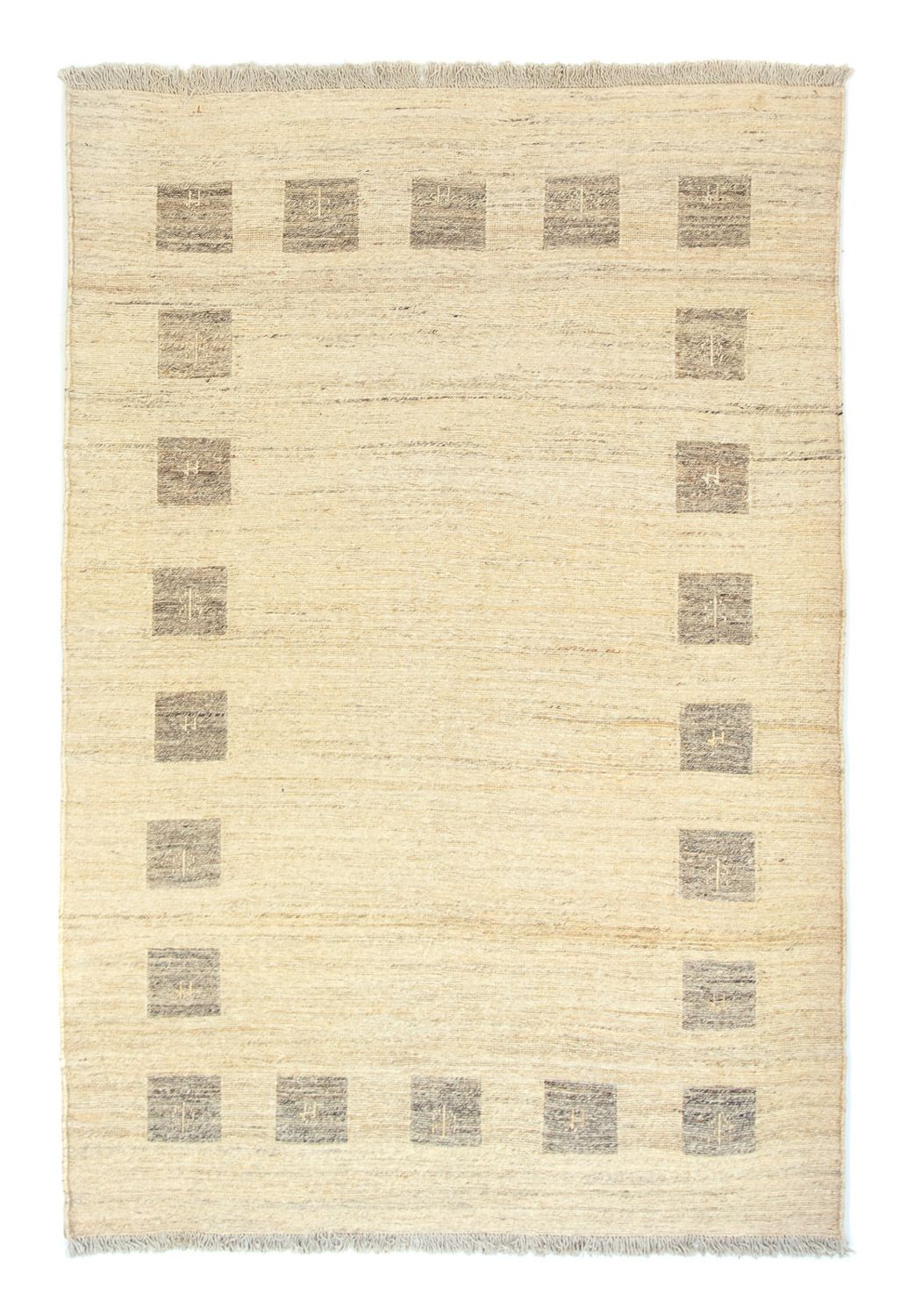 Gabbeh-tæppe - Persisk - 183 x 121 cm - beige