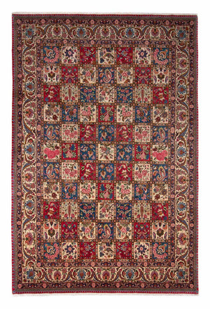 Persisk tæppe - Nomadisk - 363 x 253 cm - mørkerød