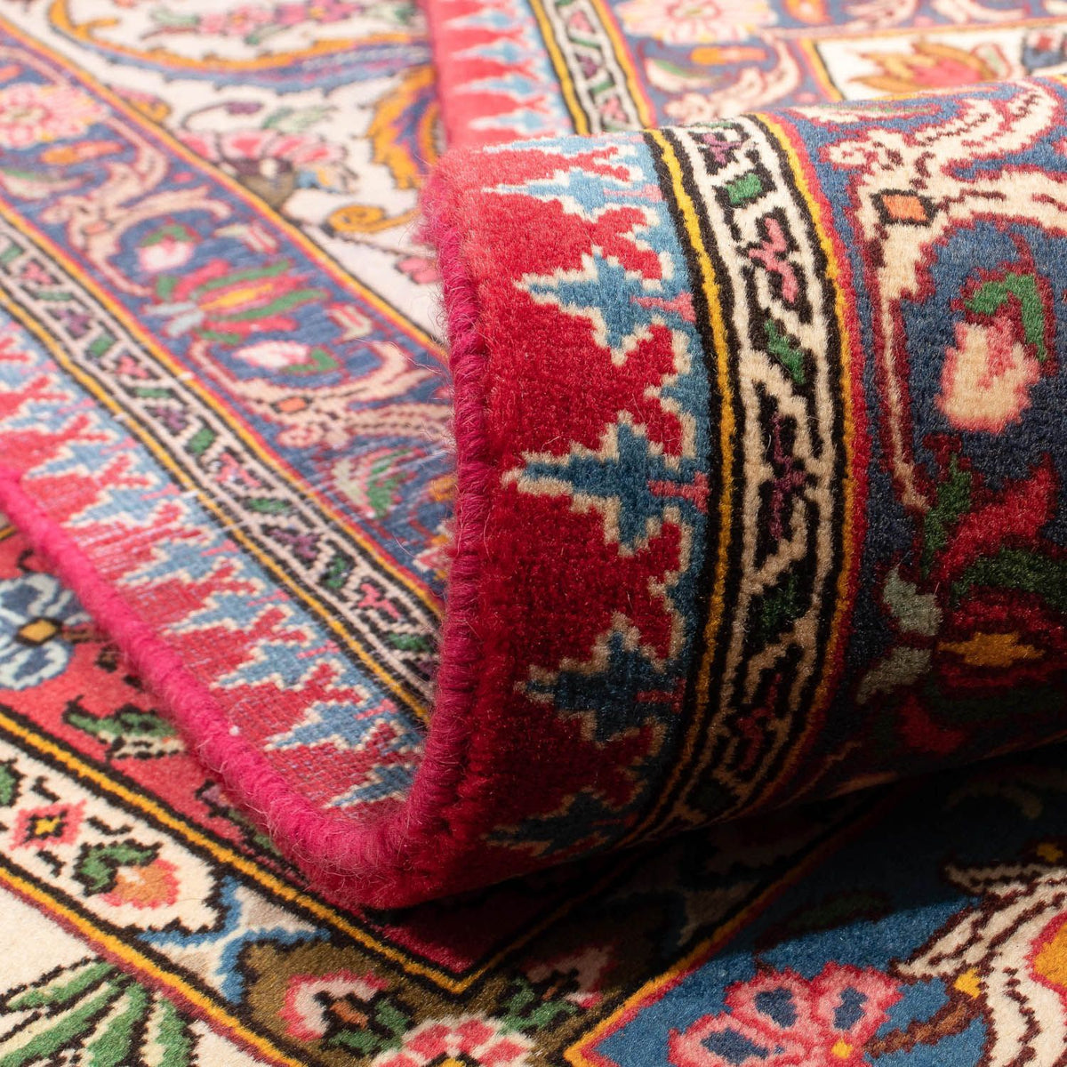 Persisk tæppe - Nomadisk - 363 x 253 cm - mørkerød