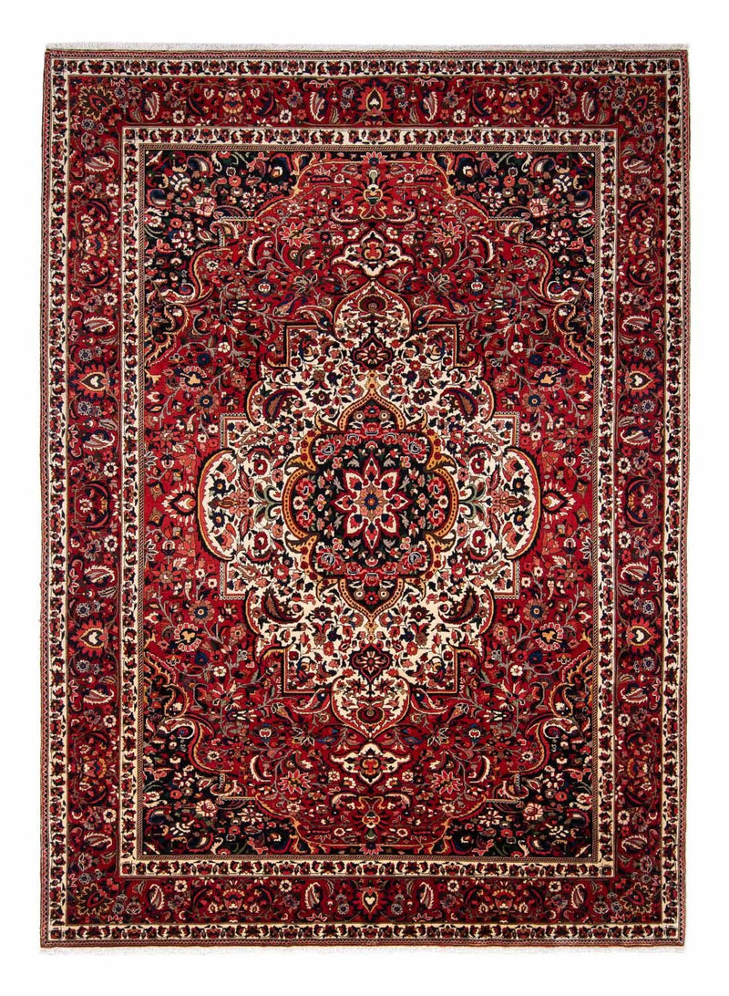 Persisk tæppe - Nomadisk - 354 x 260 cm - mørkerød