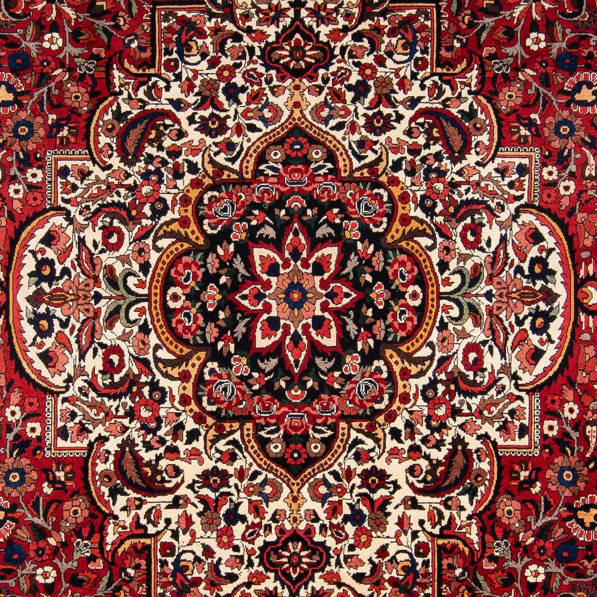 Persisk tæppe - Nomadisk - 354 x 260 cm - mørkerød