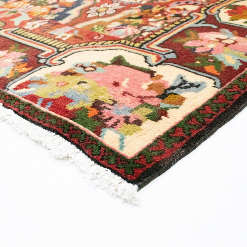 Persisk tæppe - Nomadisk - 197 x 136 cm - mørkerød