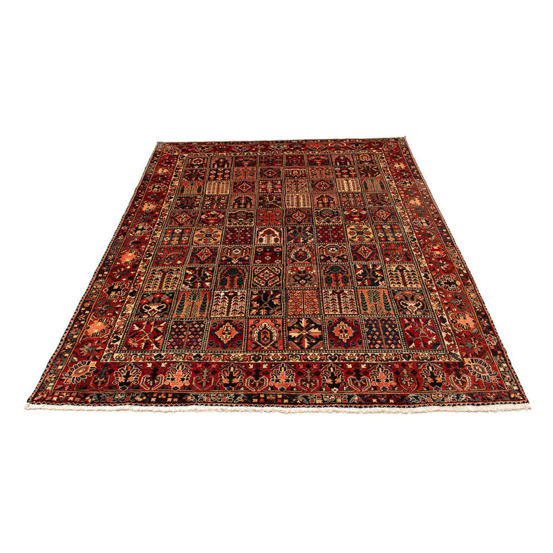 Persisk tæppe - Nomadisk - 351 x 302 cm - mørkerød