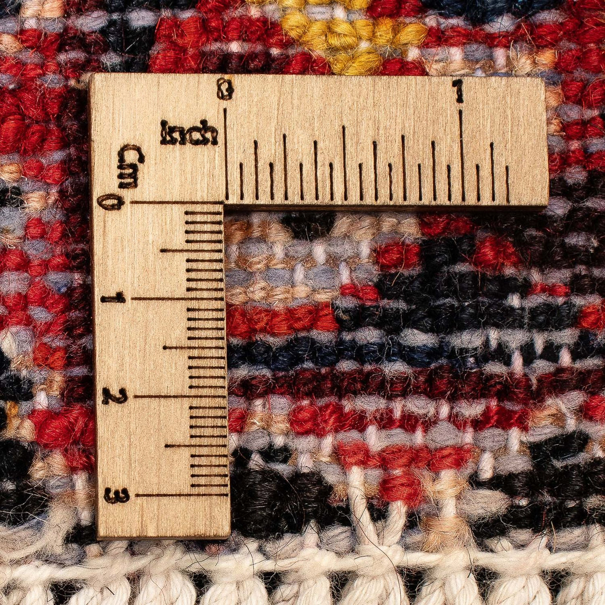 Persisk tæppe - Nomadisk - 351 x 302 cm - mørkerød