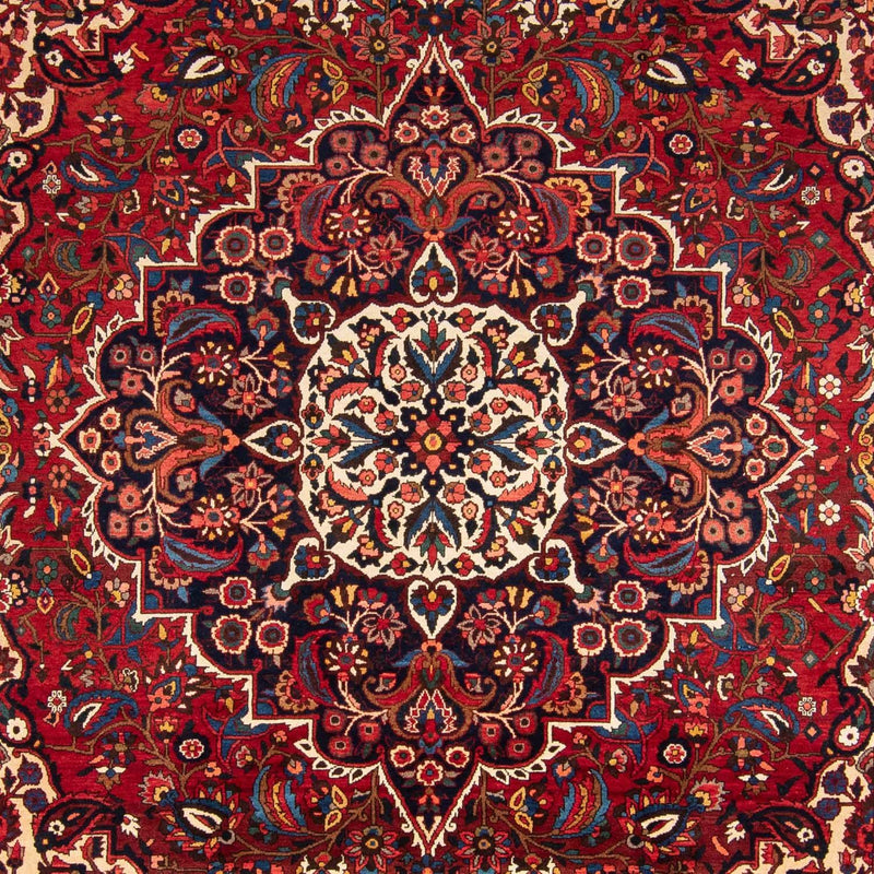 Persisk tæppe - Nomadisk - 360 x 272 cm - mørkerød
