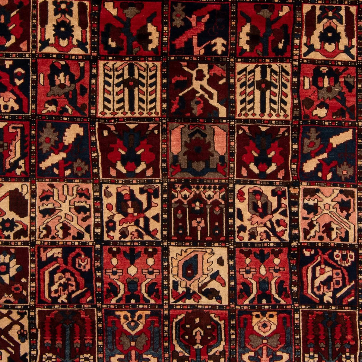 Persisk tæppe - Nomadisk - 337 x 258 cm - mørkerød