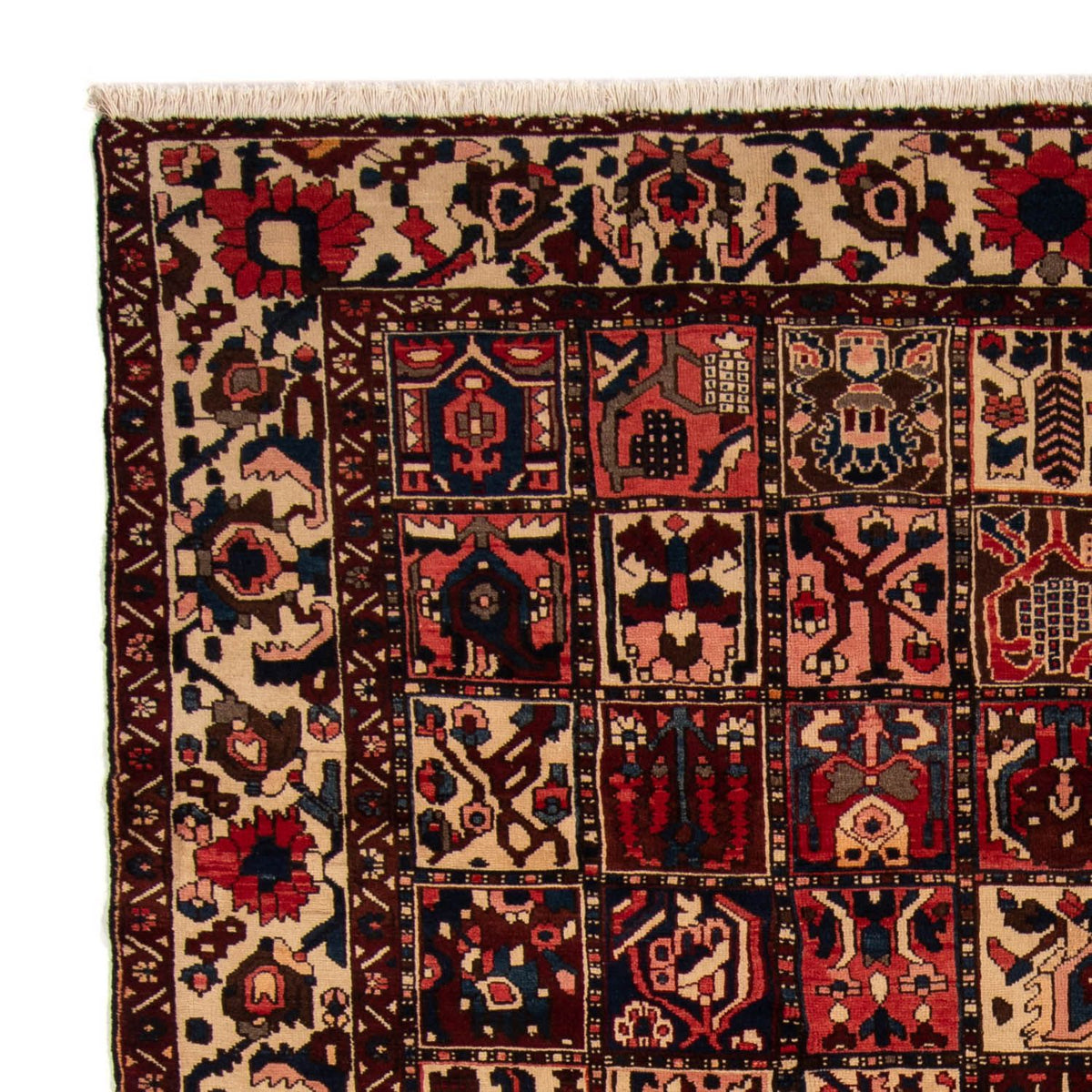 Persisk tæppe - Nomadisk - 337 x 258 cm - mørkerød