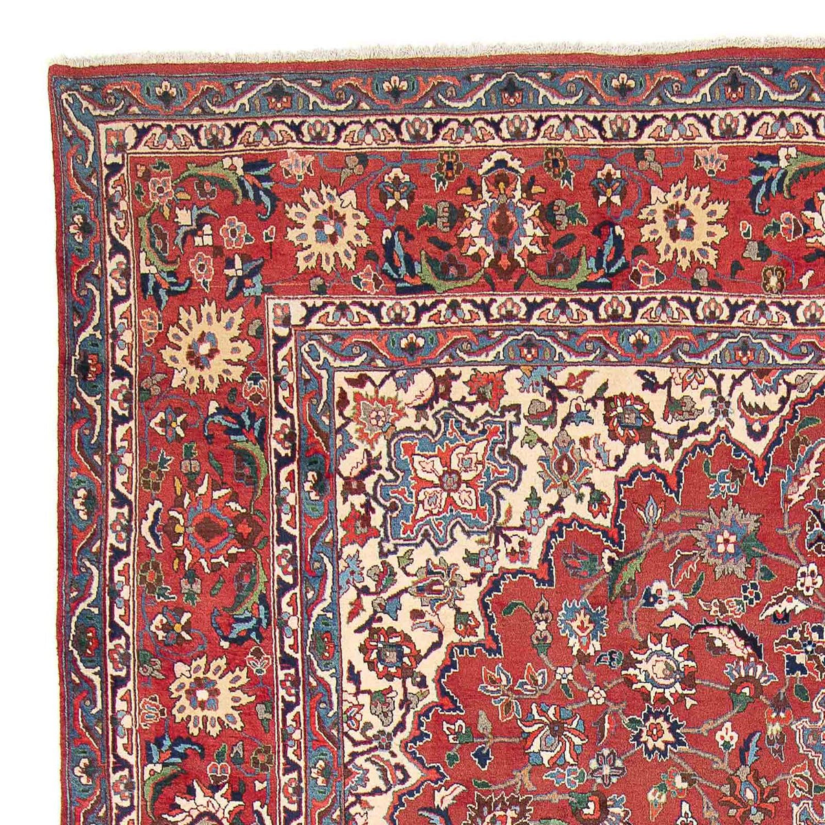 Persisk tæppe - Isfahan - Premium - 406 x 300 cm - rød