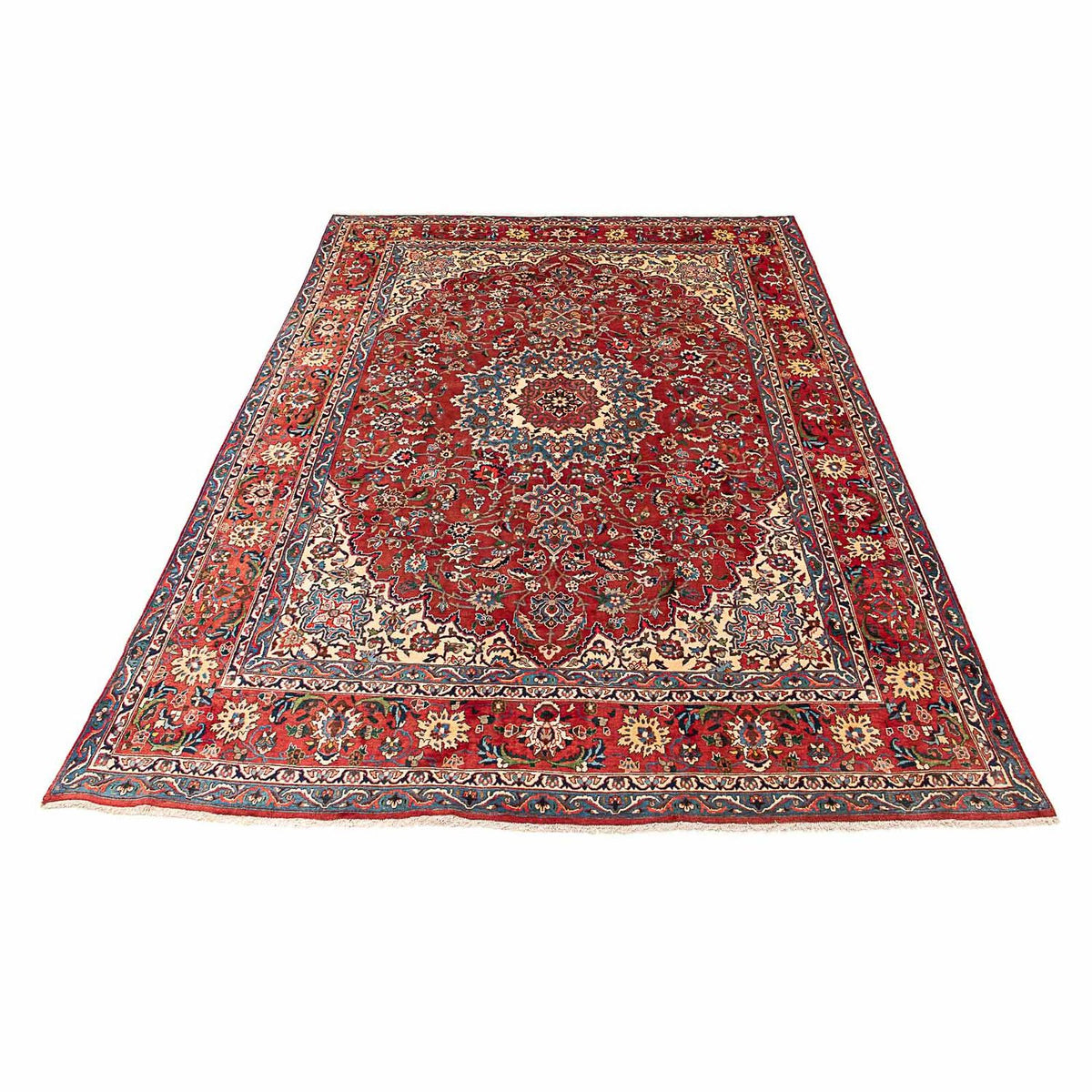 Persisk tæppe - Isfahan - Premium - 406 x 300 cm - rød