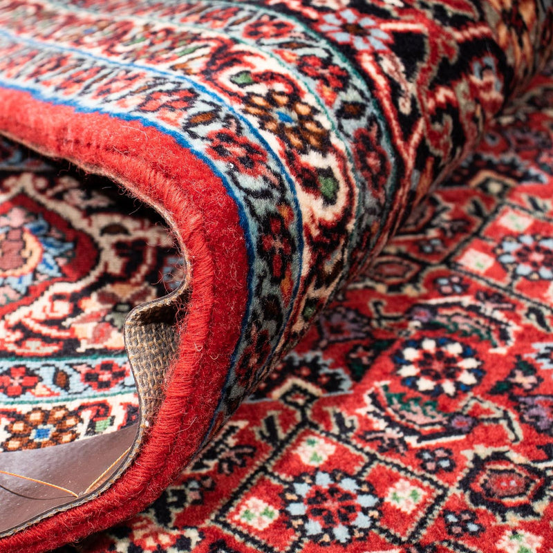 Persisk tæppe - Bijar - 237 x 173 cm - mørkerød