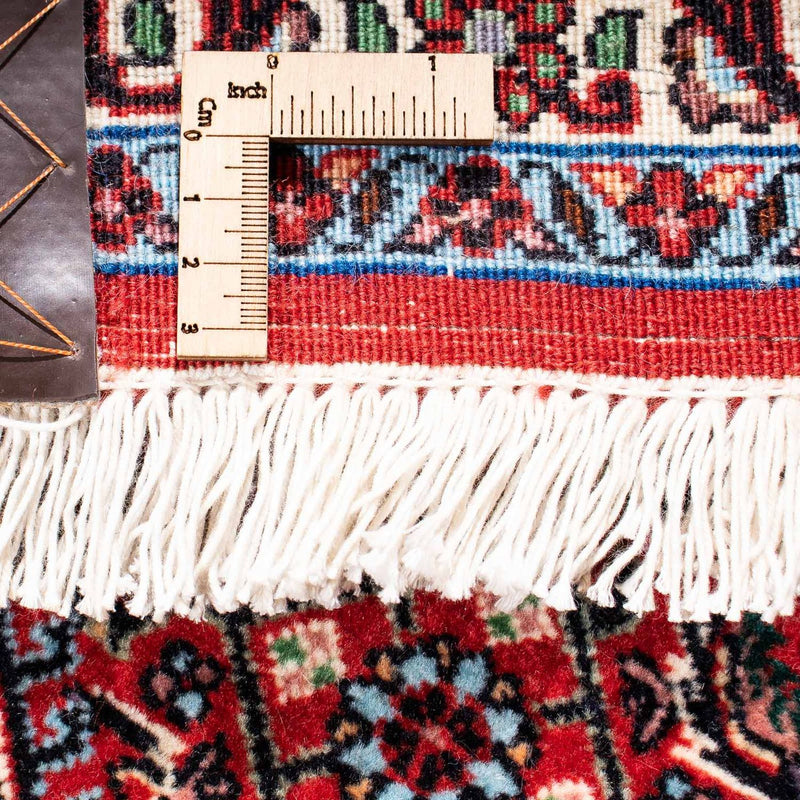 Persisk tæppe - Bijar - 237 x 173 cm - mørkerød