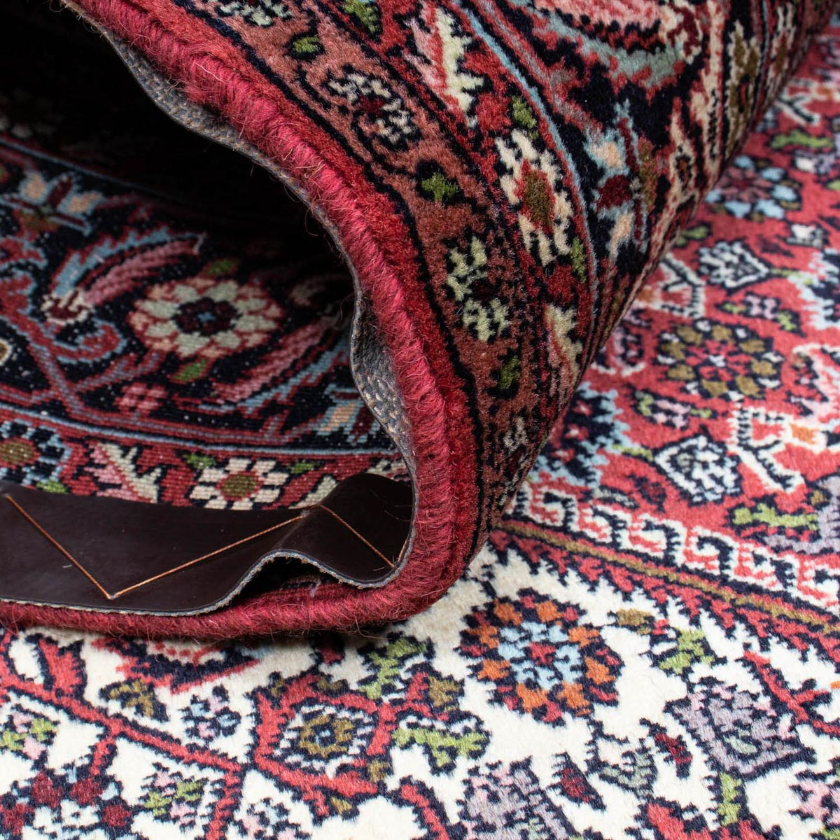 Persisk tæppe - Bijar - 222 x 136 cm - mørkeblå