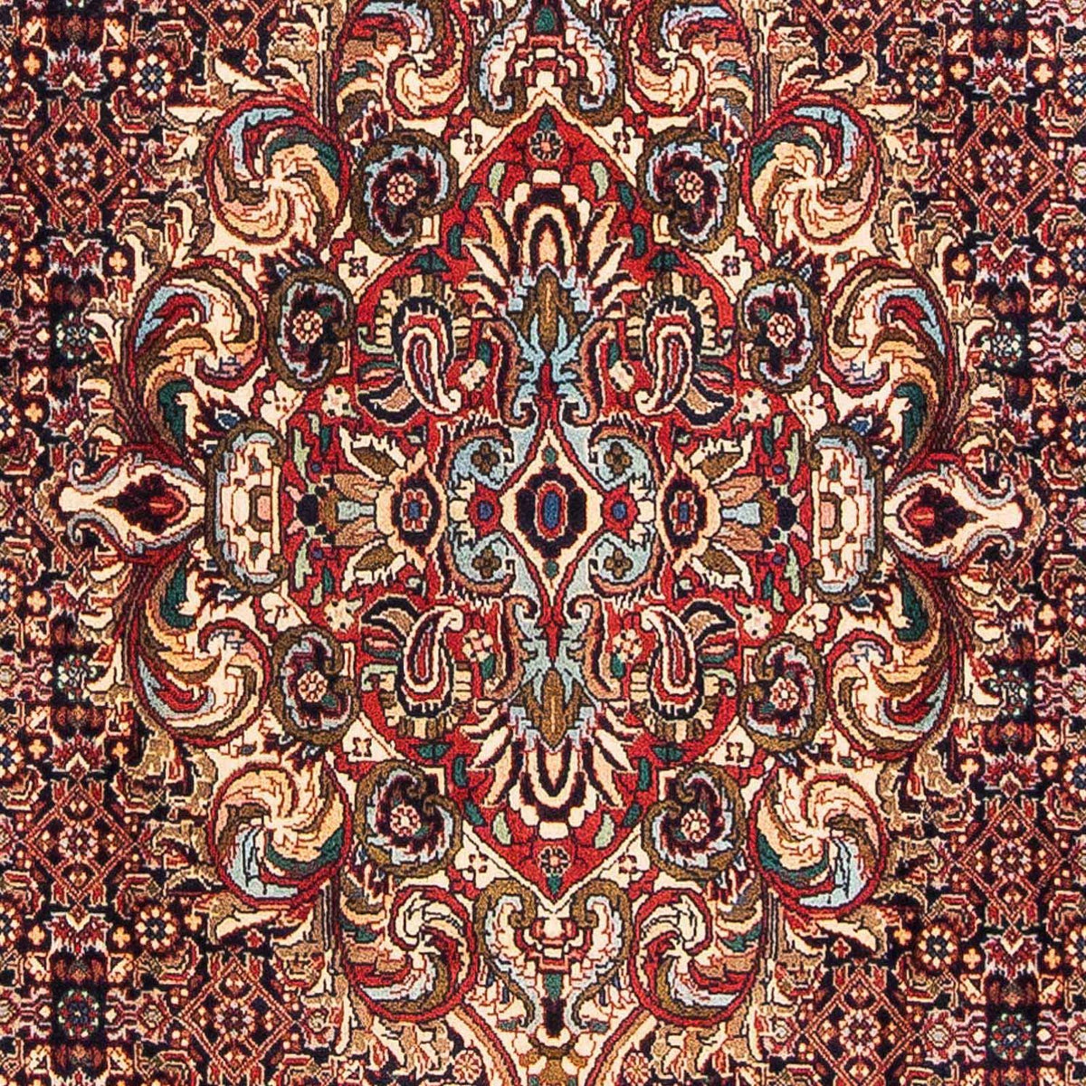 Persisk tæppe - Bijar - 175 x 110 cm - rød