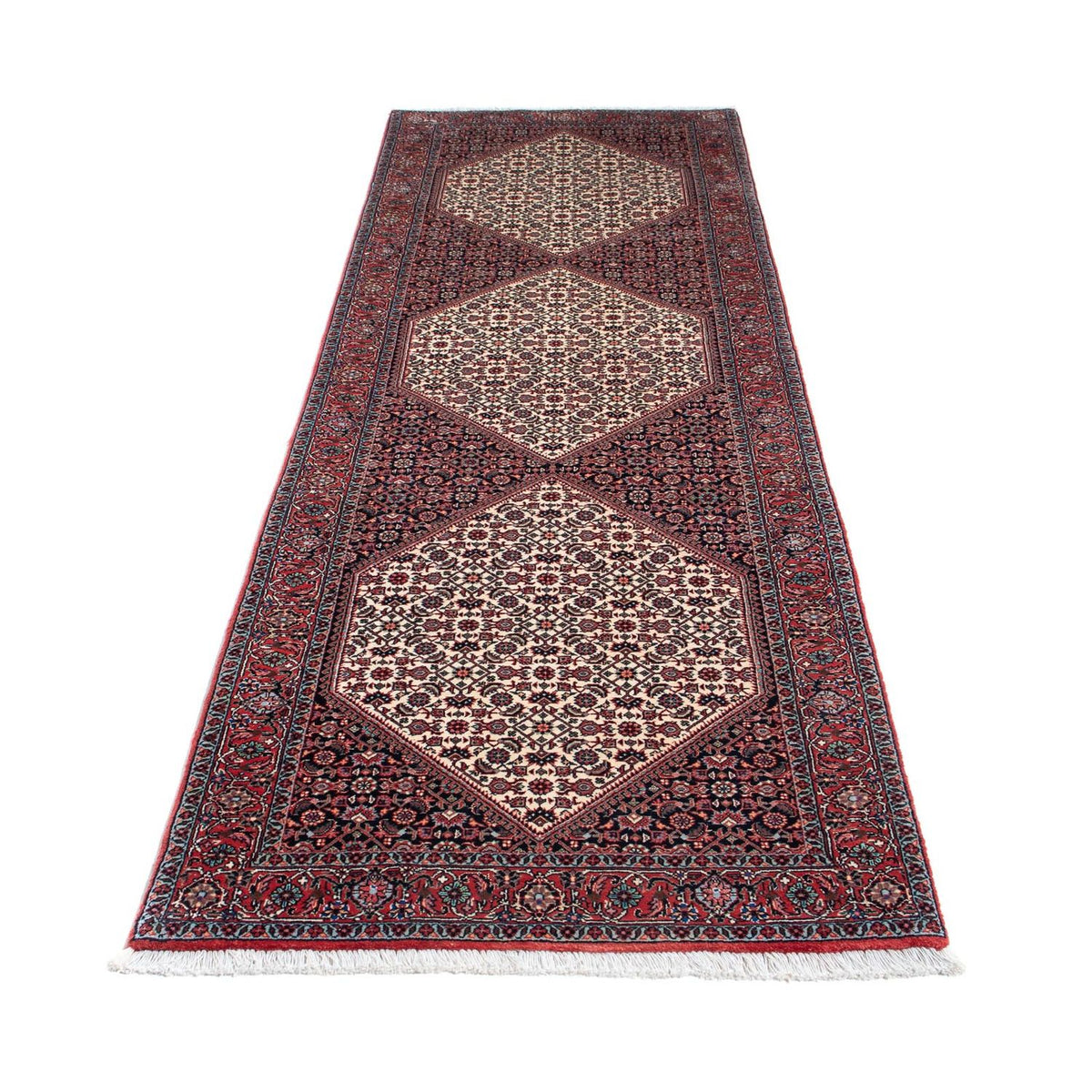 Løber Persisk tæppe - Bijar - 300 x 85 cm - beige