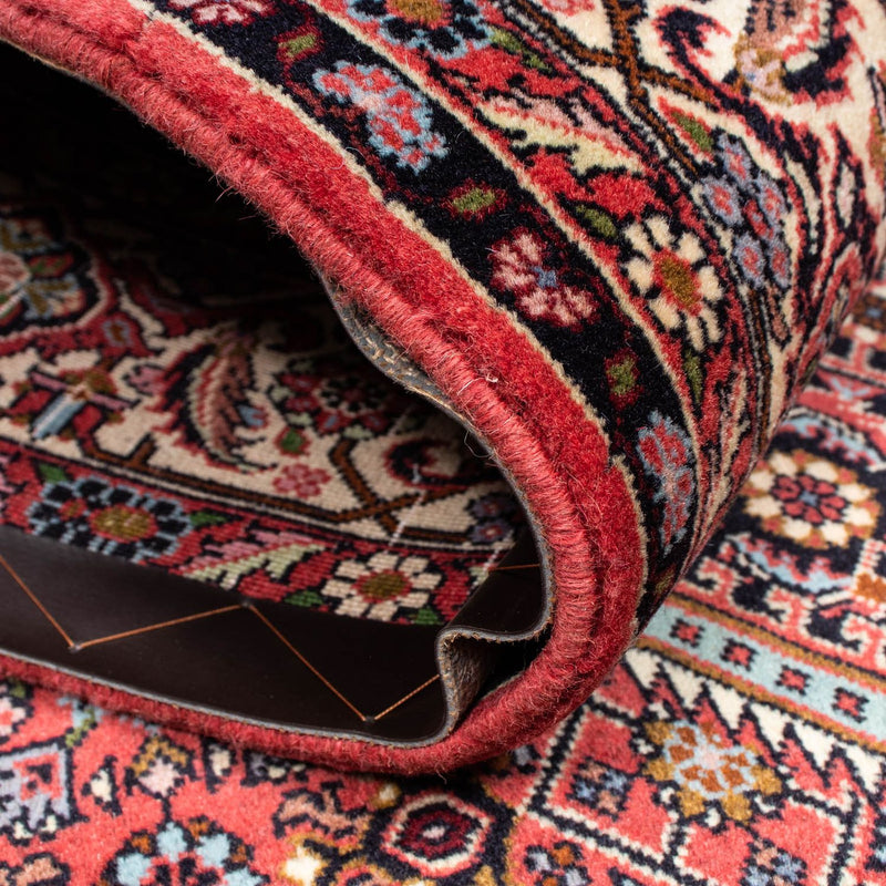 Persisk tæppe - Bijar - 223 x 142 cm - lysrød