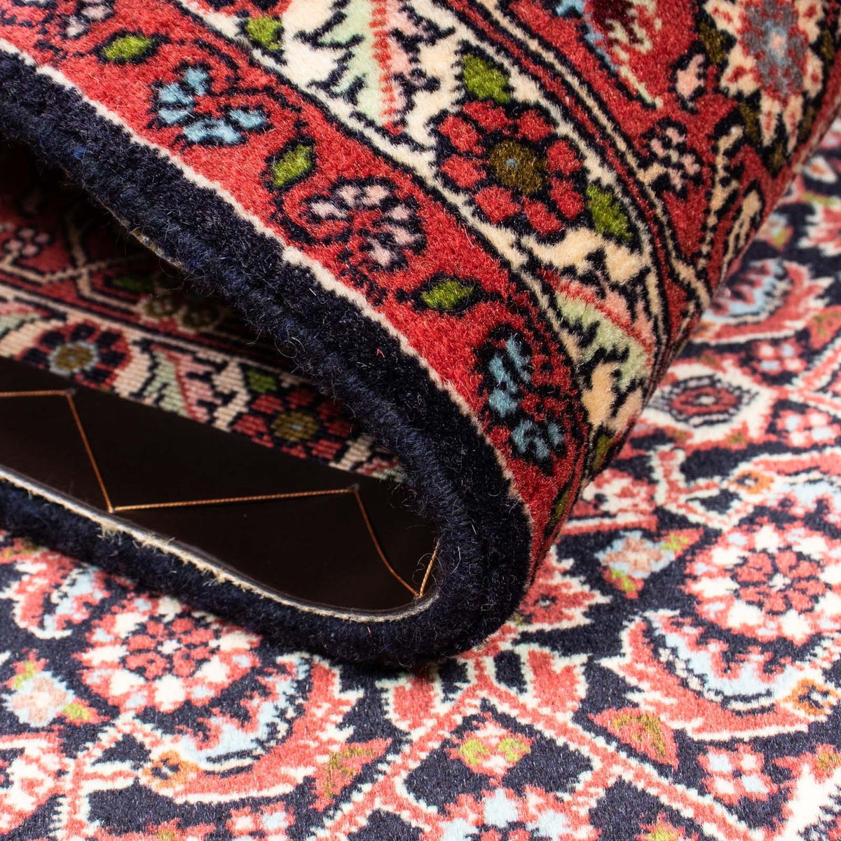 Persisk tæppe - Bijar - 213 x 141 cm - mørkebrun