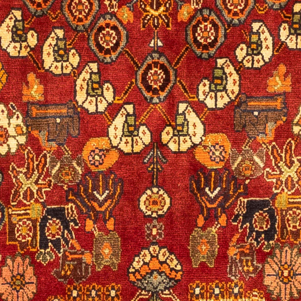 Persisk tæppe - Nomadisk - 277 x 169 cm - rød