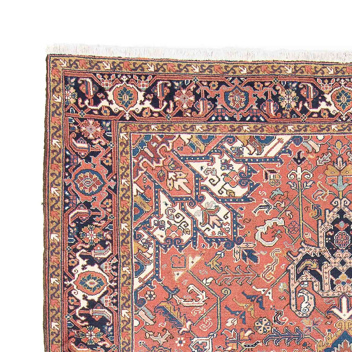 Persisk tæppe - Nomadisk - 326 x 234 cm - lysrød