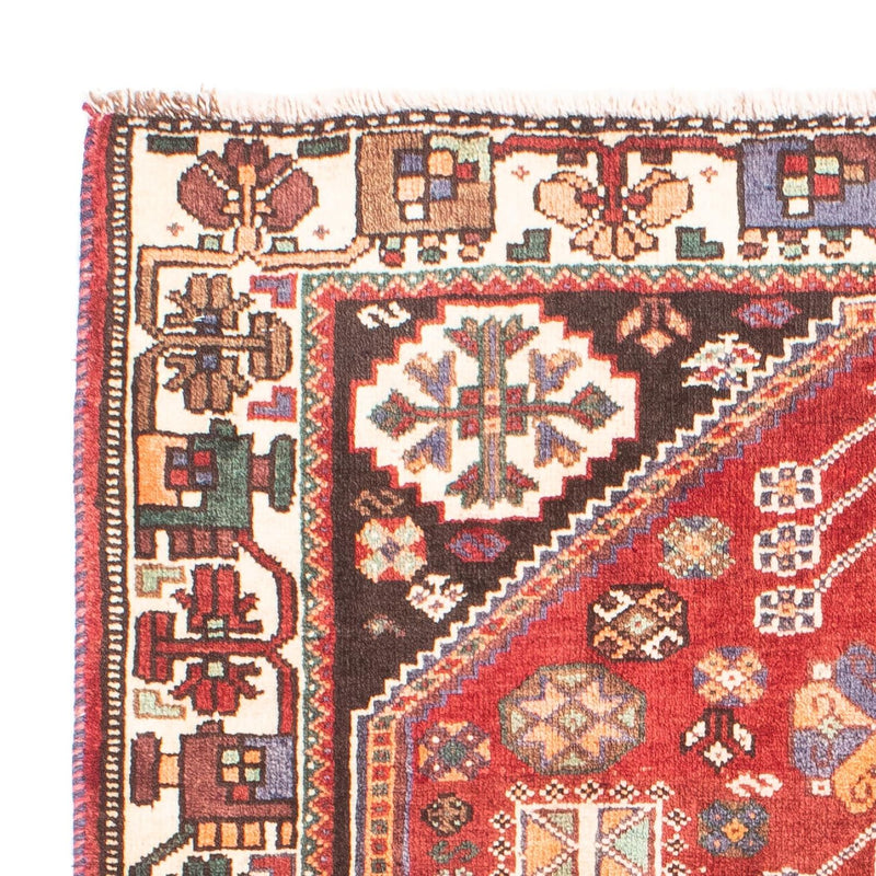 Persisk tæppe - Nomadisk - 152 x 103 cm - mørkerød