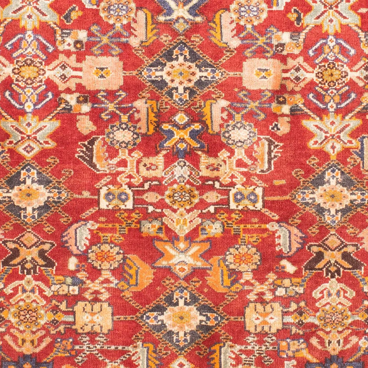 Persisk tæppe - Nomadisk - 149 x 105 cm - mørkerød