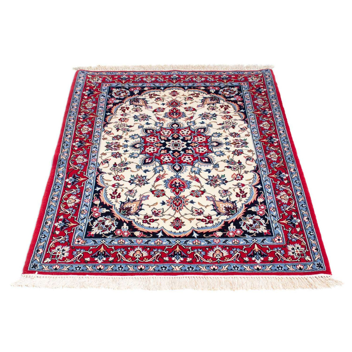 Persisk tæppe - Isfahan - Premium - 118 x 82 cm - beige