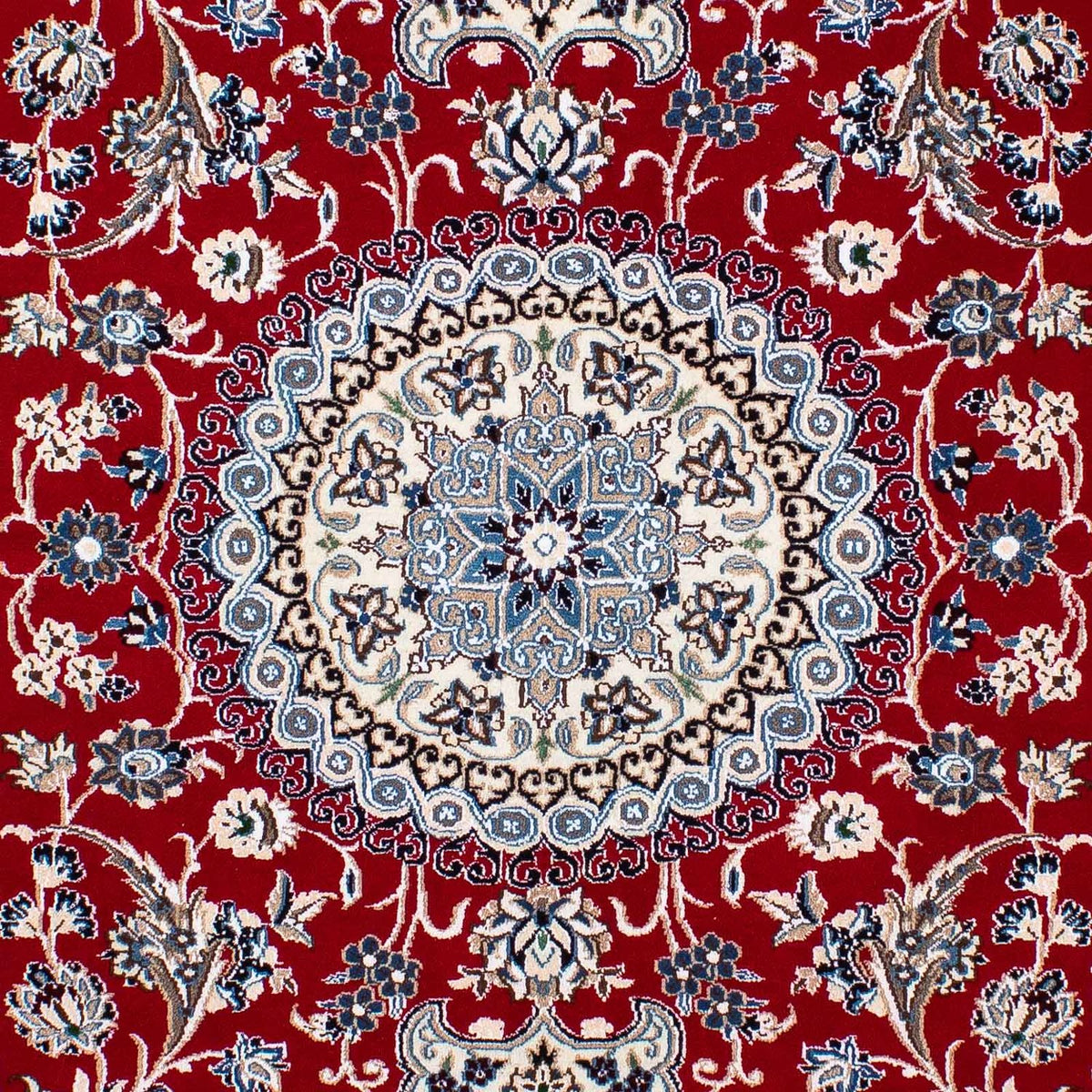 Persisk tæppe - Nain - Royal - 240 x 165 cm - mørkerød
