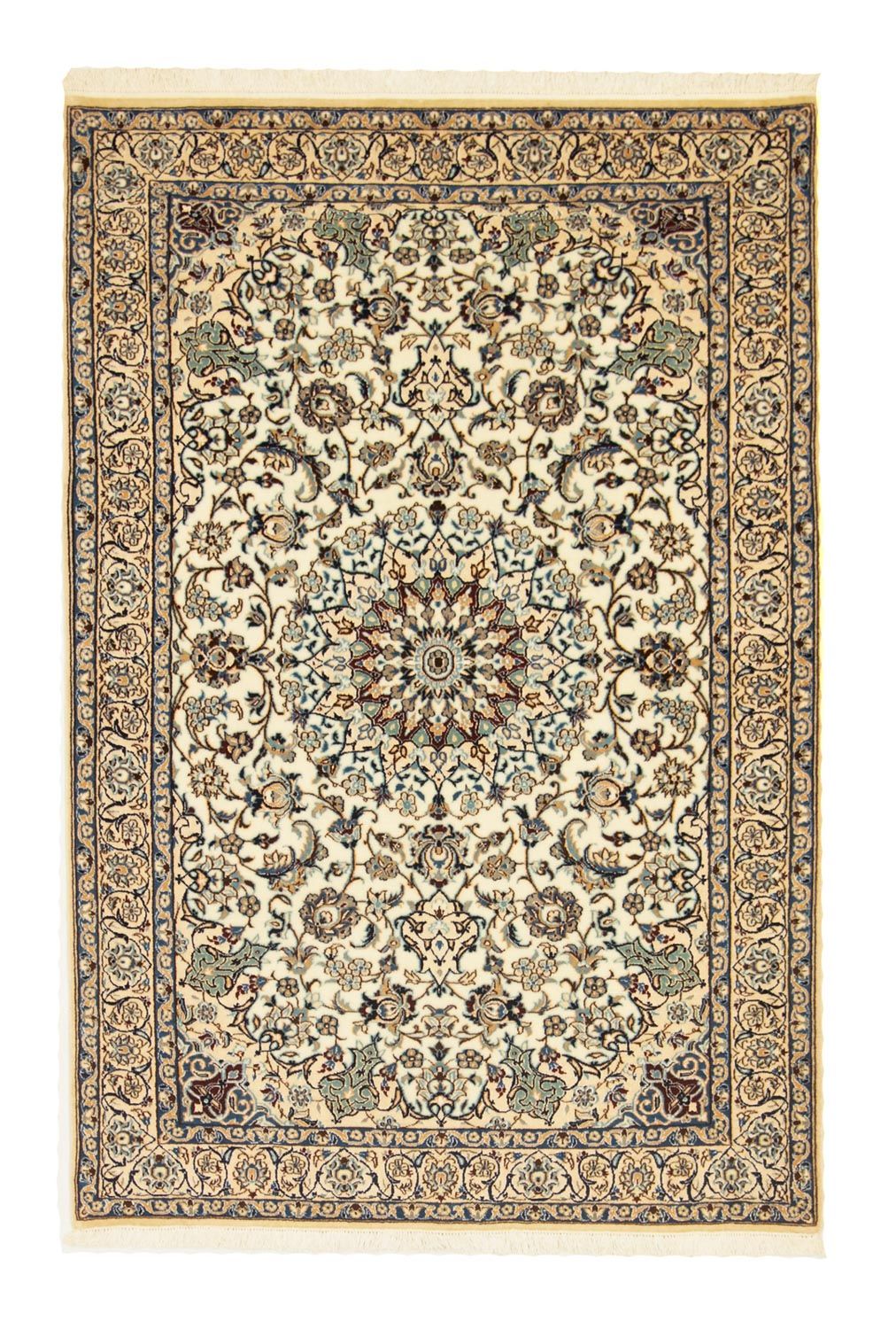 Persisk tæppe - Nain - Premium - 150 x 99 cm - beige