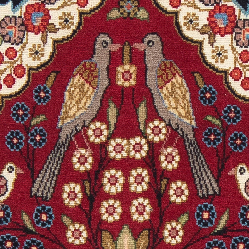 Persisk tæppe - Classic - 80 x 55 cm - mørkerød