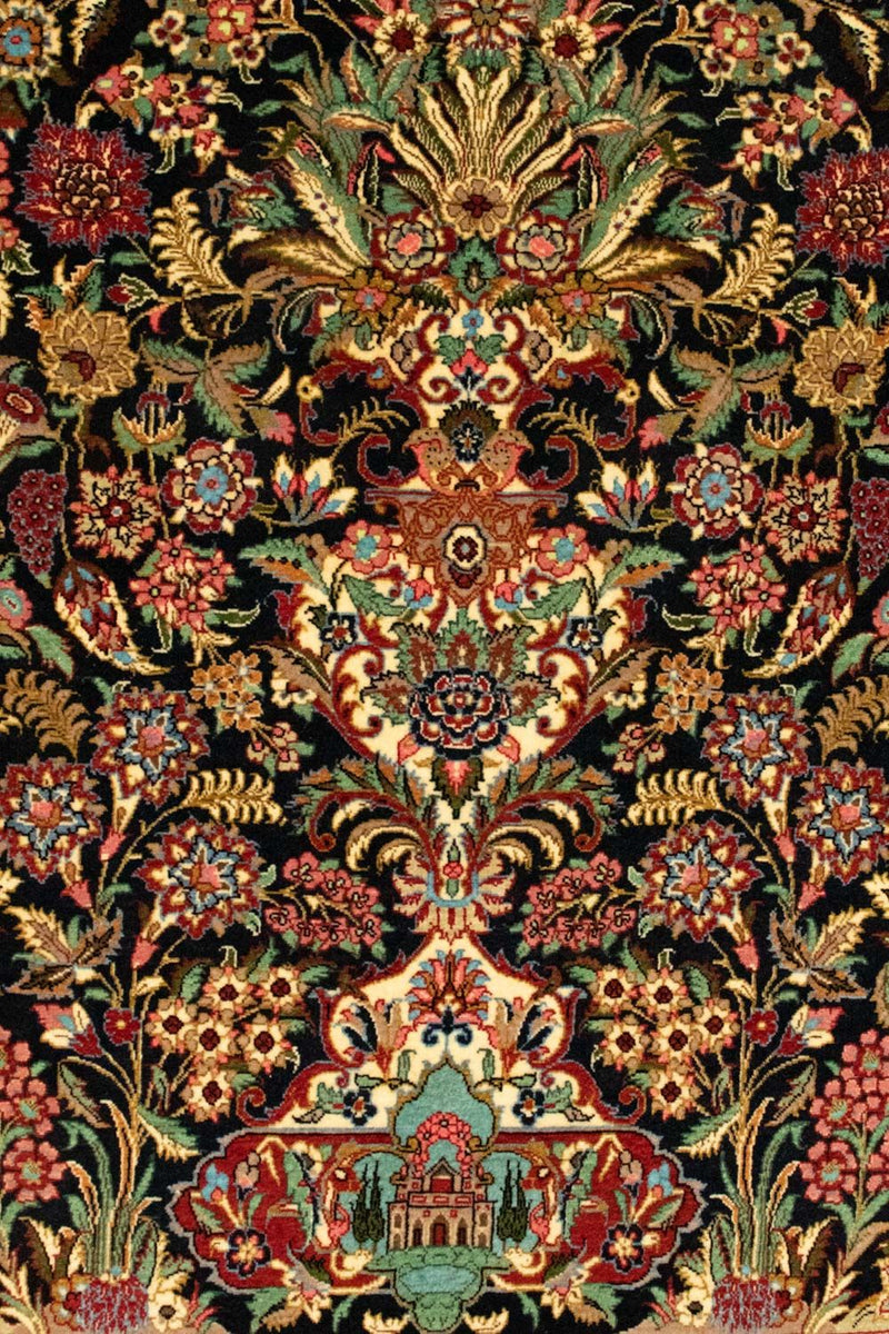 Persisk tæppe - Ghom - 161 x 101 cm - sort