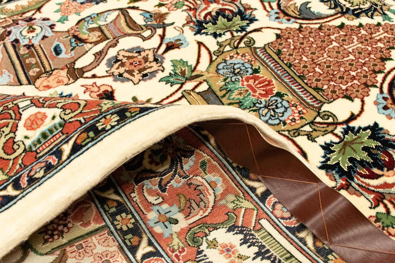 Persisk tæppe - Ghom - 160 x 102 cm - beige