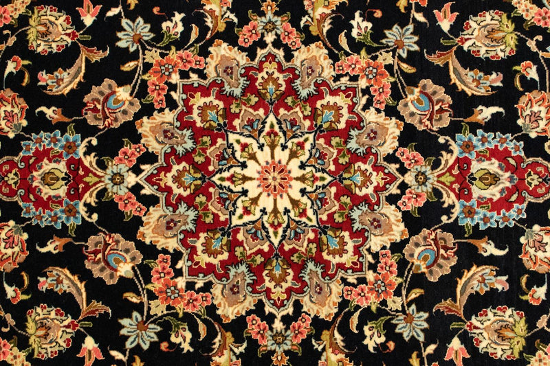 Persisk tæppe - Ghom - 162 x 102 cm - mørkeblå