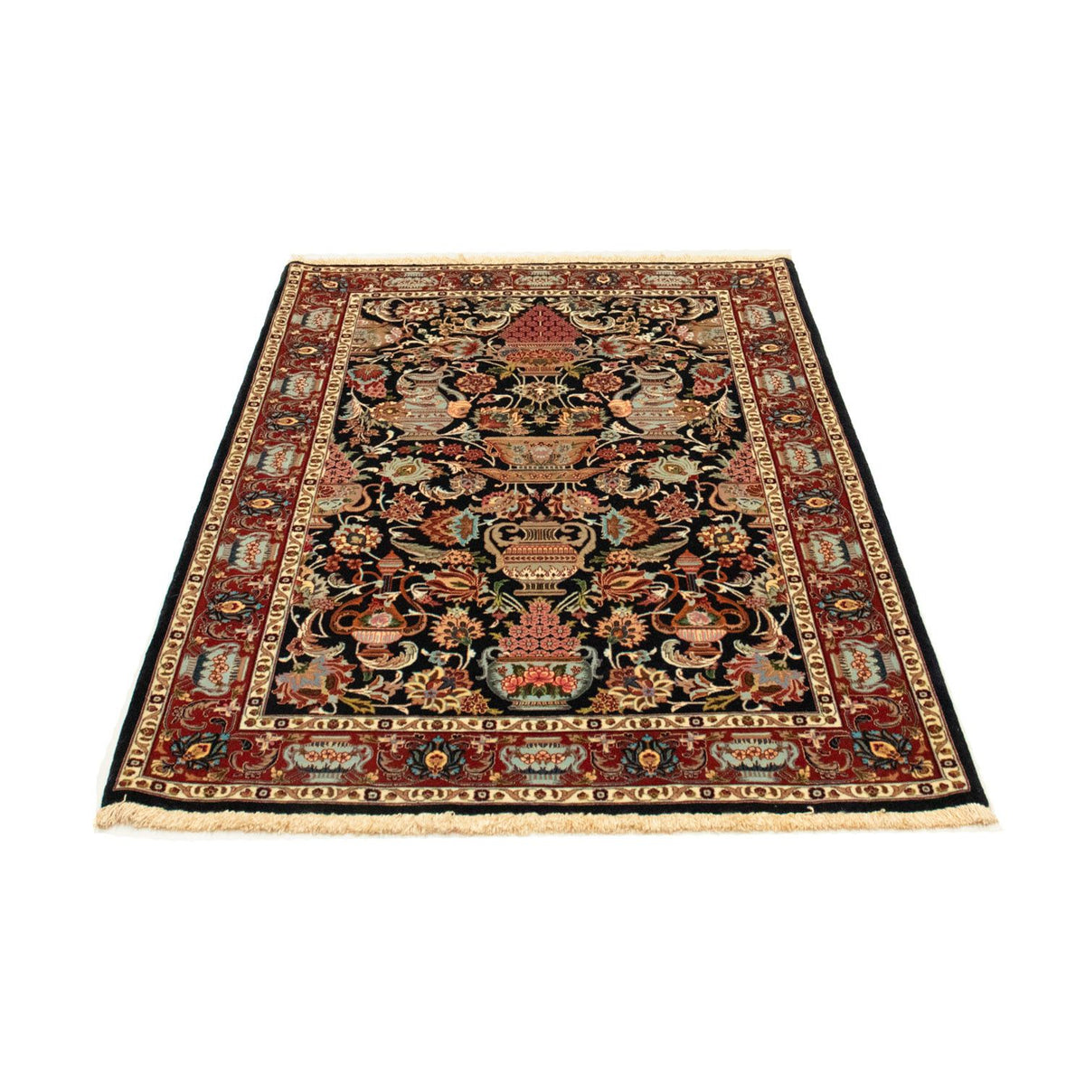 Persisk tæppe - Ghom - 161 x 102 cm - sort
