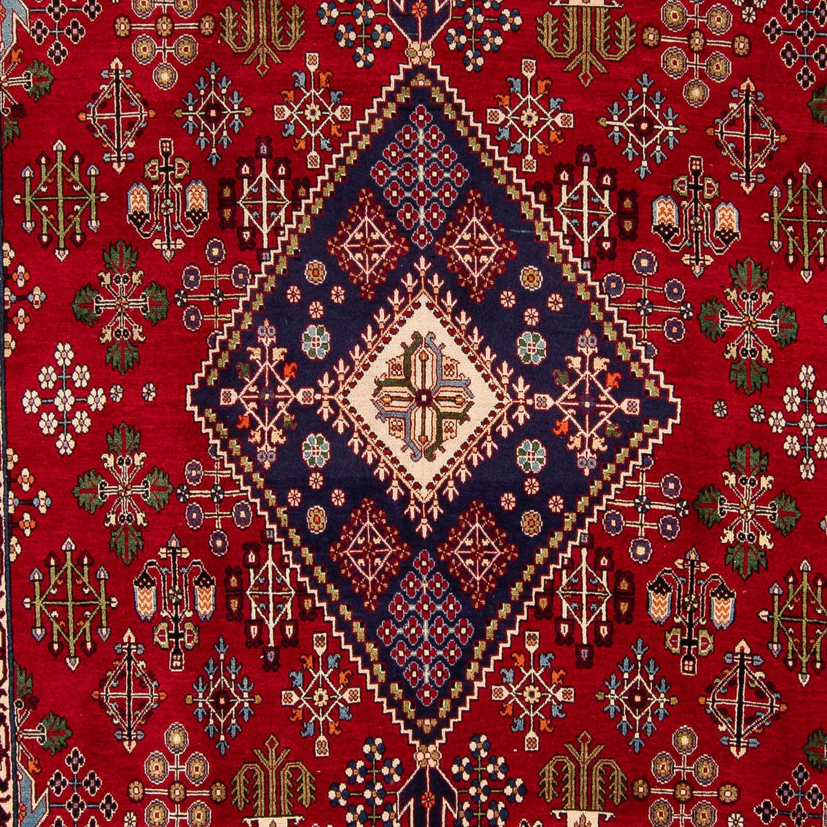 Persisk tæppe - Nomadisk - 357 x 240 cm - mørkerød