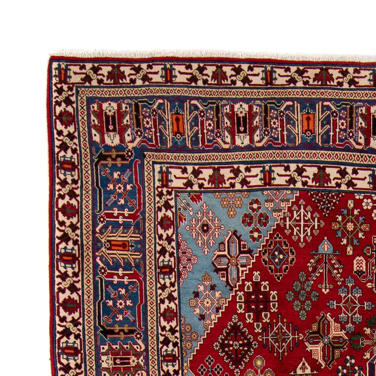 Persisk tæppe - Nomadisk - 357 x 240 cm - mørkerød
